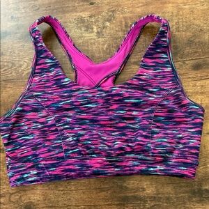 Tek Gear Multicolor Patterned Sports Bra